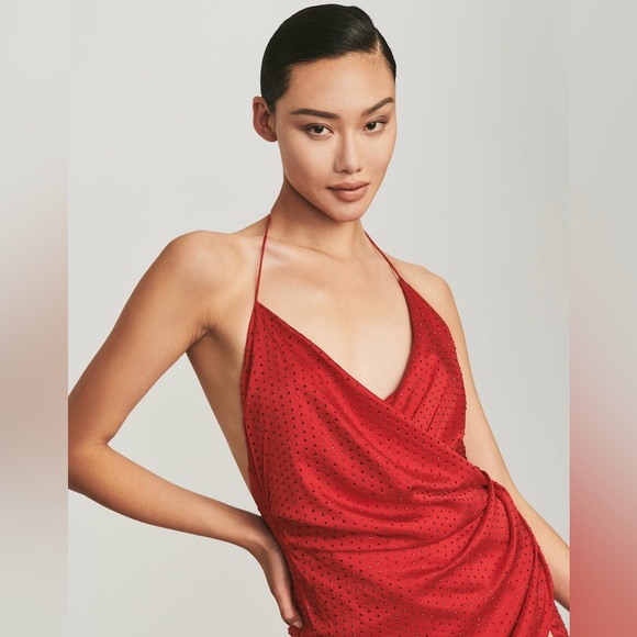 Retrofête CERES Crystal Embellished Silk Dress - Picture 9 of 14